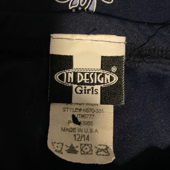 Vintage In Design Girls Skirt Size 12/14 Blue Floral Pull On Fairy Grunge 90s - Picture 3 of 7